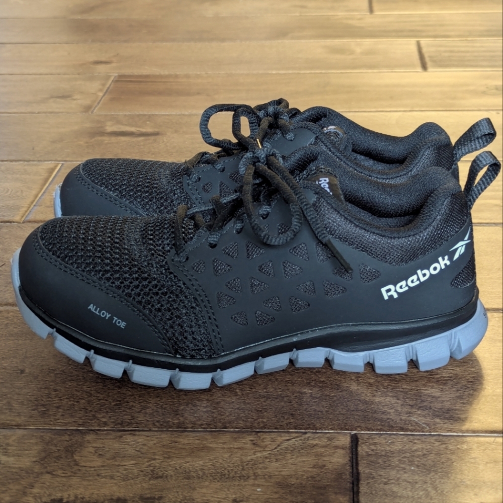 Reebok® Work Sublite Cushion Work Alloy Toe EH Lace-Up Shoes